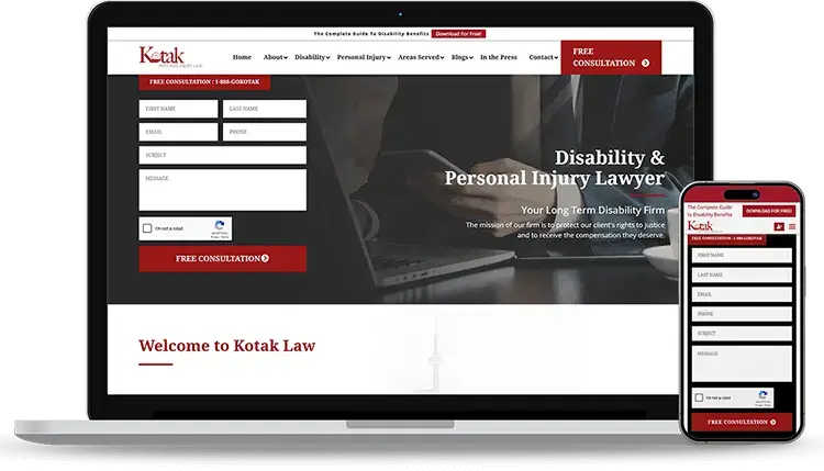 Web Design Challenges Faced by Kotak Law