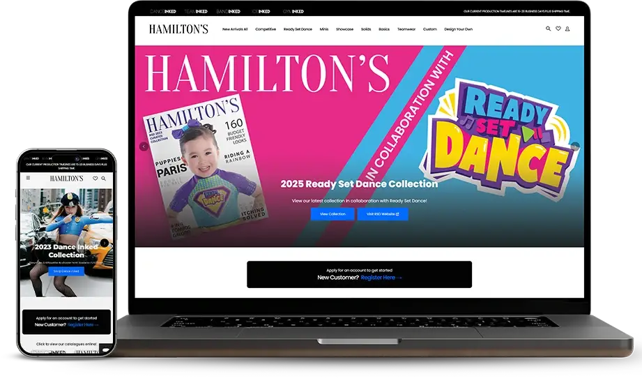 Hamiltons Theatrical Web Design Case Study