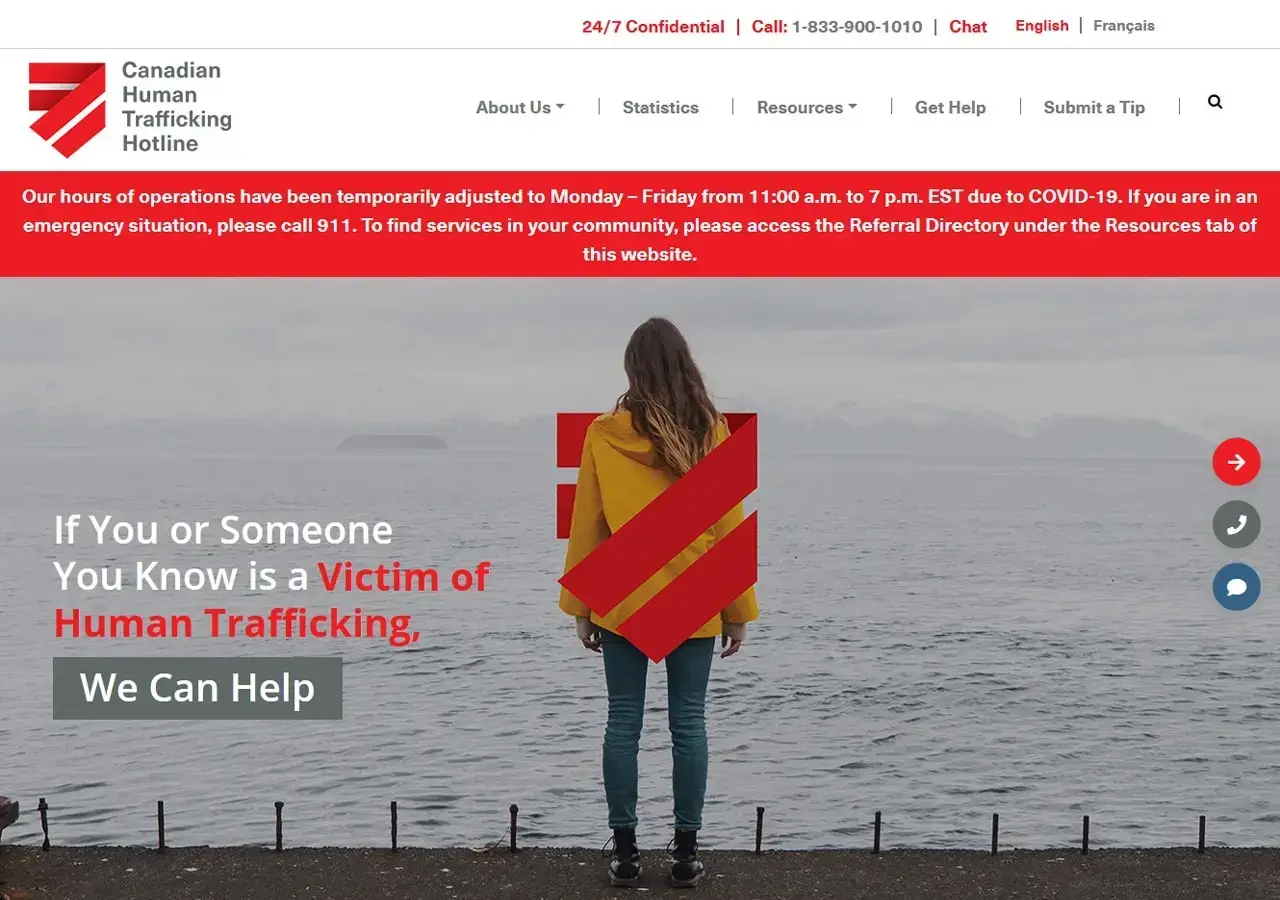Canadian Human Trafficking Hotline