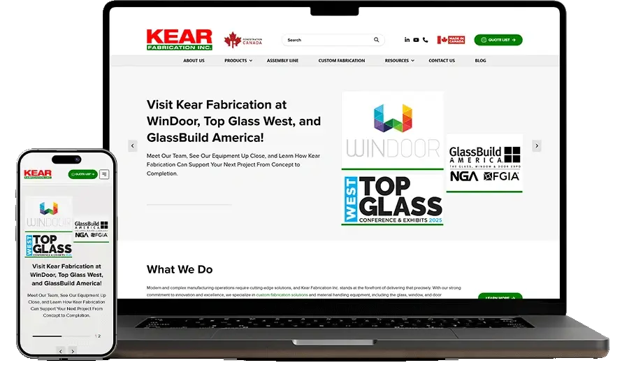 Kear Fabrication Web Design Case Study