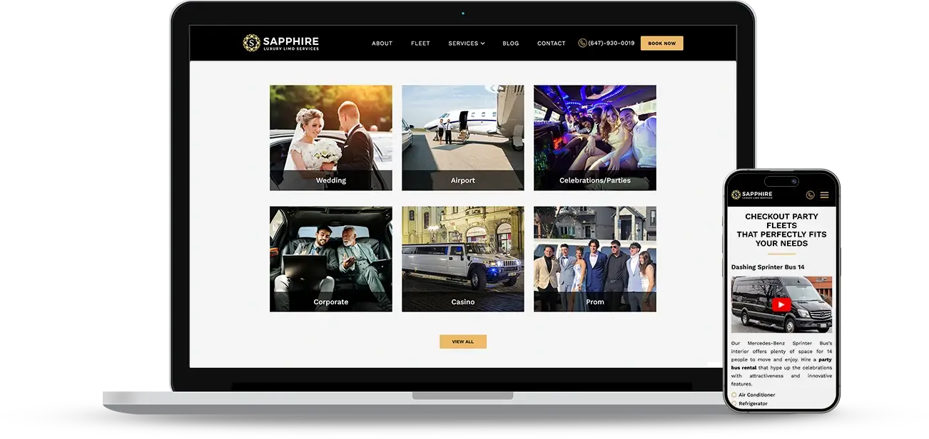 Web Design Challenges Faced by Sapphire Limo