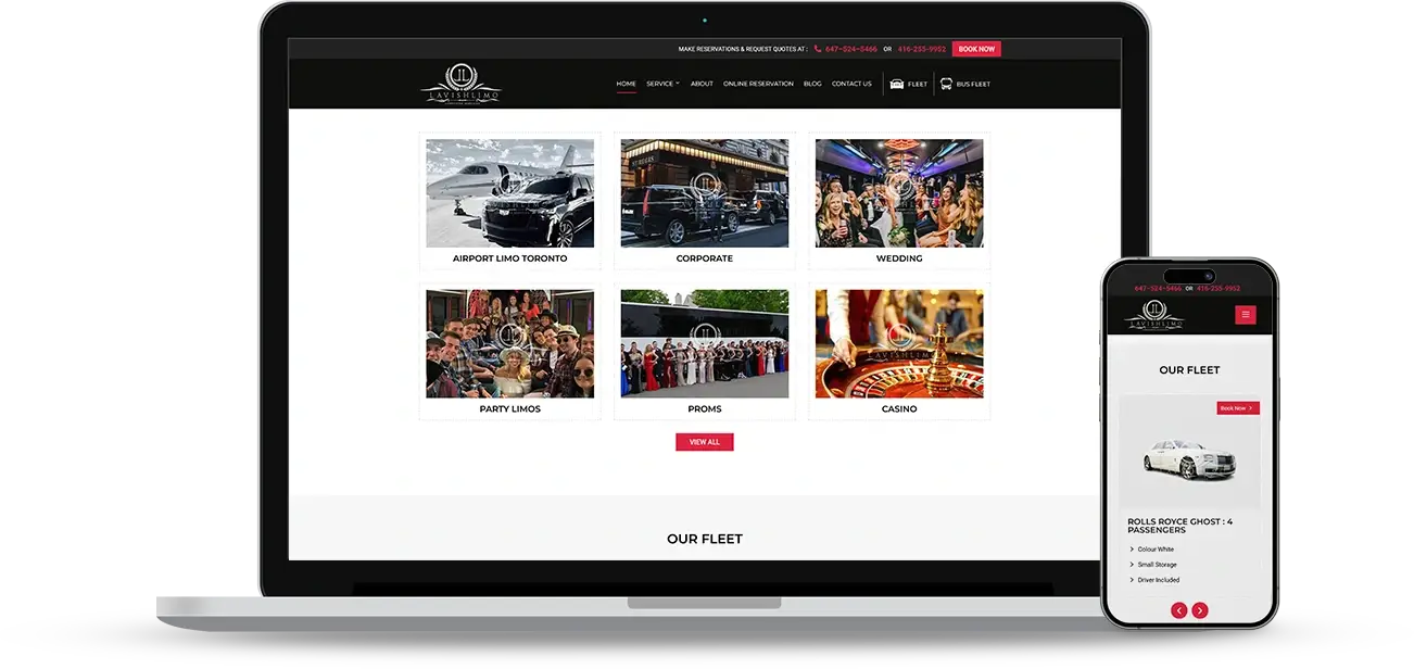 Web Design Challenges Faced by Lavish Limo