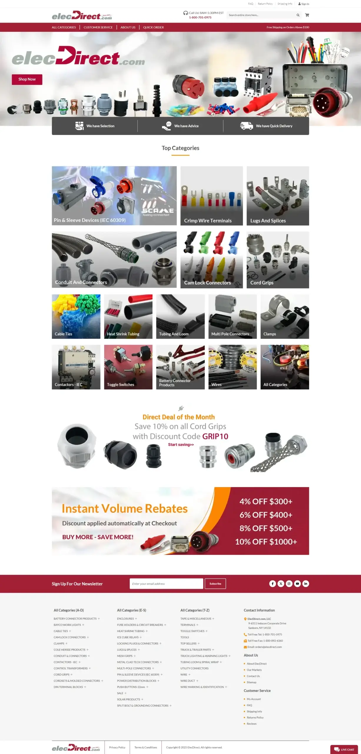 Web Design Success for ElecDirect Delivered Results