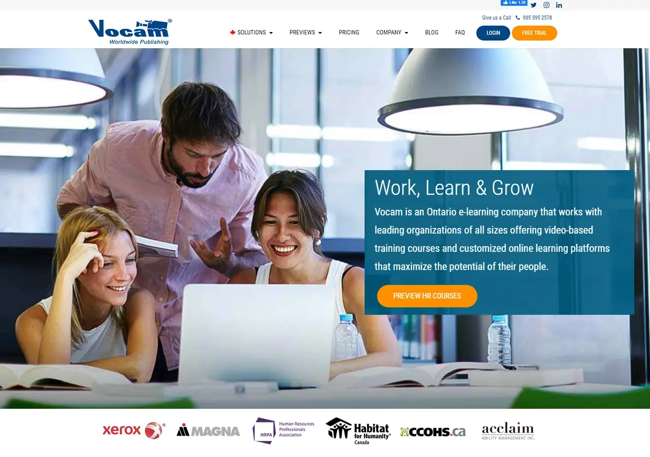 Vocam Training vocam training banner