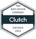 Top Web Design Company Ontario Clutch Award 2025
