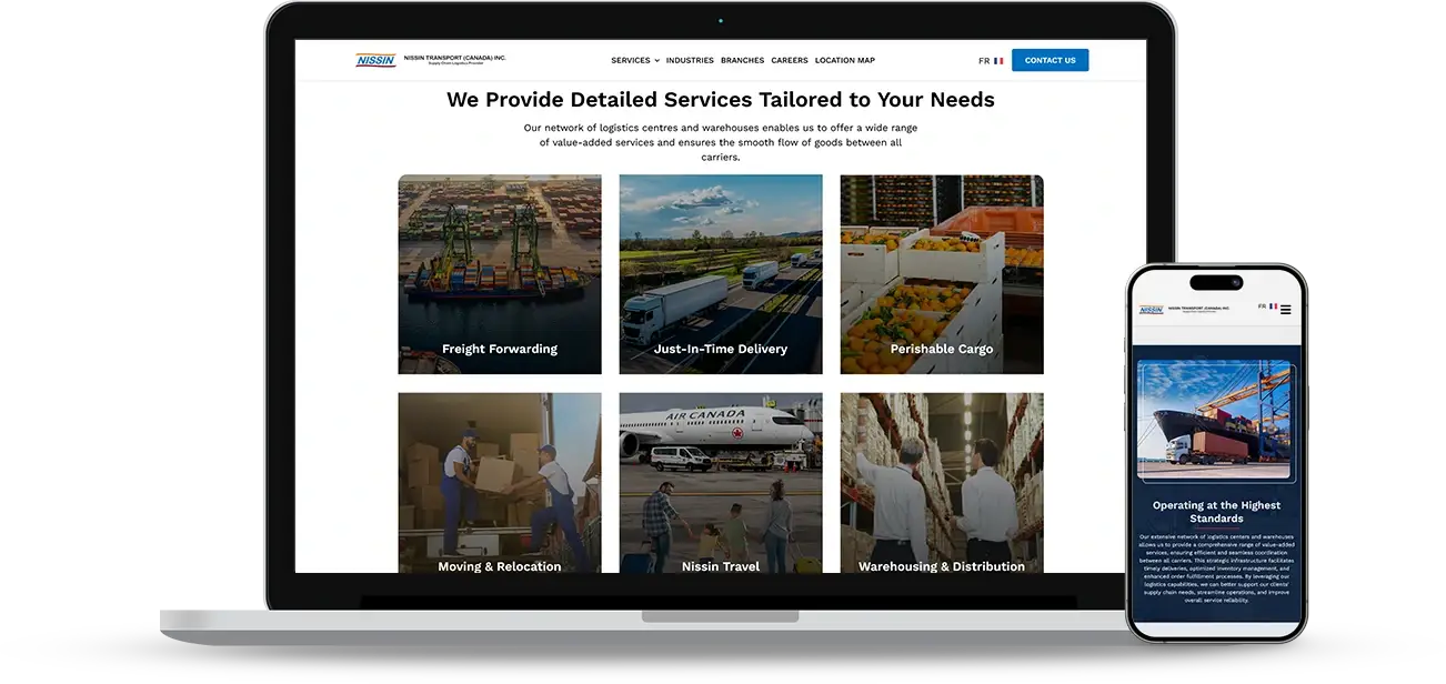 Web Design Challenges Faced by Nissin Transport